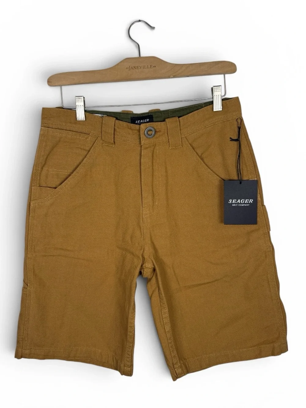 Bison Strong Boson Heavyweight Canvas 9” Shorts in Bronze NEW M400 Sz 31